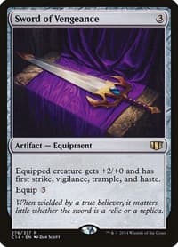 Sword of Vengeance - Commander 2014 - Magic: The Gathering card