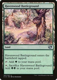 Havenwood Battleground - Commander 2014 - Magic: The Gathering card