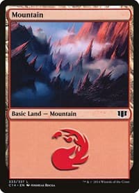 Mountain (333) - Commander 2014 - Magic: The Gathering card
