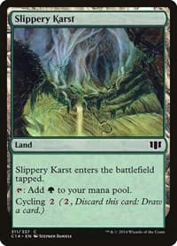Slippery Karst - Commander 2014 - Magic: The Gathering card