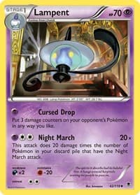 Lampent - XY - Phantom Forces - Pokemon card