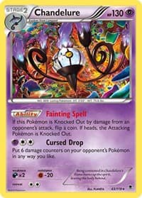Chandelure - XY - Phantom Forces - Pokemon card