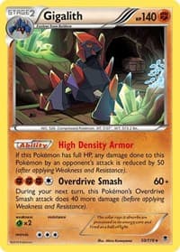 Gigalith - XY - Phantom Forces - Pokemon card