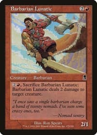 Barbarian Lunatic - Odyssey - Magic: The Gathering card