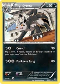 Mightyena - XY - Phantom Forces - Pokemon card