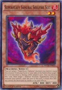 Superheavy Samurai Soulfire Suit - The New Challengers - YuGiOh card