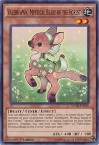 Valerifawn, Mystical Beast of the Forest - The New Challengers - YuGiOh card