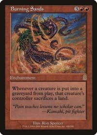 Burning Sands - Odyssey - Magic: The Gathering card