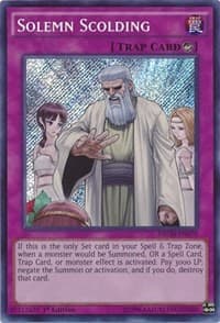 Solemn Scolding - The New Challengers - YuGiOh card