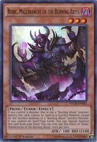 Rubic, Malebranche of the Burning Abyss - The New Challengers - YuGiOh card