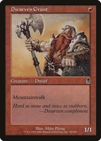 Dwarven Grunt - Odyssey - Magic: The Gathering card
