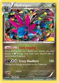 Hydreigon - XY - Phantom Forces - Pokemon card