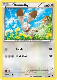 Bunnelby - XY - Phantom Forces - Pokemon card