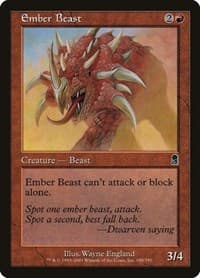 Ember Beast - Odyssey - Magic: The Gathering card