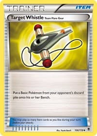 Target Whistle - XY - Phantom Forces - Pokemon card