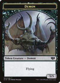 Demon (013) // Zombie (016) Double-Sided Token - Commander 2014 - Magic: The Gathering card
