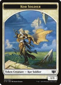Kor Soldier // Pegasus Double-Sided Token - Commander 2014 - Magic: The Gathering card