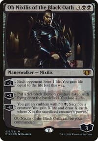Ob Nixilis of the Black Oath (Commander 2014) - Oversize Cards - Magic: The Gathering card