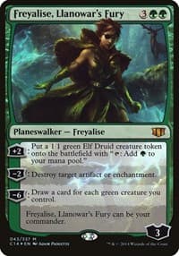 Freyalise, Llanowar's Fury (Commander 2014) - Oversize Cards - Magic: The Gathering card