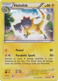 Heliolisk - 30/119 (XY Phantom Forces) - Deck Exclusives - Pokemon card