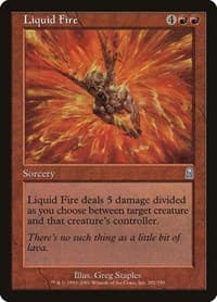 Liquid Fire - Odyssey - Magic: The Gathering card