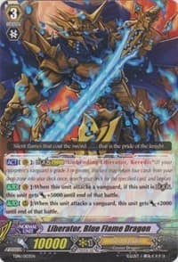 Liberator, Blue Flame Dragon - Trial Deck 16: Divine Judgement of the Bluish Flames - Cardfight Vanguard card