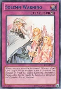 Solemn Warning (Blue) - Duelist League Promo - YuGiOh card