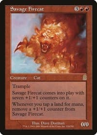 Savage Firecat - Odyssey - Magic: The Gathering card