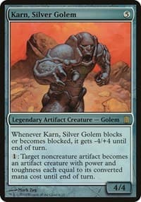 Karn, Silver Golem (Commander's Arsenal) - Oversize Cards - Magic: The Gathering card