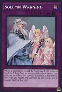 Solemn Warning - Noble Knights of the Round Table Box Set - YuGiOh card