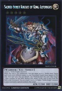 Sacred Noble Knight of King Artorigus - Noble Knights of the Round Table Box Set - YuGiOh card