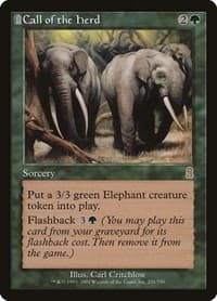 Call of the Herd - Odyssey - Magic: The Gathering card