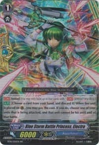 Blue Storm Battle Princess, Electra - BT16: Legion of Dragons and Blades ver.E - Cardfight Vanguard card
