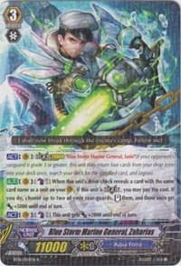 Blue Storm Marine General, Zaharias - BT16: Legion of Dragons and Blades ver.E - Cardfight Vanguard card