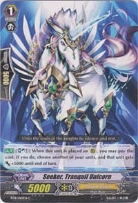 Seeker, Tranquil Unicorn - BT16: Legion of Dragons and Blades ver.E - Cardfight Vanguard card