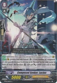 Composed Seeker, Lucius - BT16: Legion of Dragons and Blades ver.E - Cardfight Vanguard card