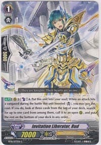 Invitation Liberator, Rud - BT16: Legion of Dragons and Blades ver.E - Cardfight Vanguard card