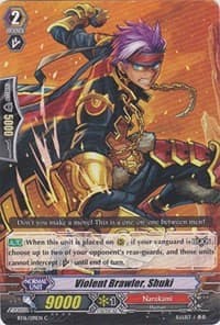 Violent Brawler, Shuki - BT16: Legion of Dragons and Blades ver.E - Cardfight Vanguard card