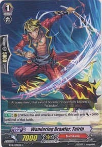 Wandering Brawler, Teirin - BT16: Legion of Dragons and Blades ver.E - Cardfight Vanguard card