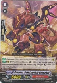 Brawler, Volt Knuckle Dracokid - BT16: Legion of Dragons and Blades ver.E - Cardfight Vanguard card
