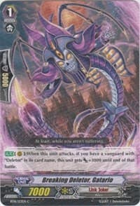 Breaking Deletor, Gatario - BT16: Legion of Dragons and Blades ver.E - Cardfight Vanguard card