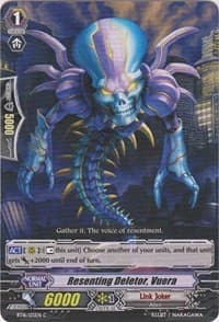 Resenting Deletor, Vuera - BT16: Legion of Dragons and Blades ver.E - Cardfight Vanguard card