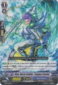 Blue Storm Soldier, Tempest Border - BT16: Legion of Dragons and Blades ver.E - Cardfight Vanguard card