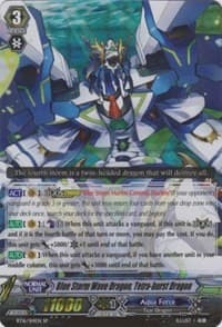 Blue Storm Wave Dragon, Tetra-burst Dragon (SP) - BT16: Legion of Dragons and Blades ver.E - Cardfight Vanguard card