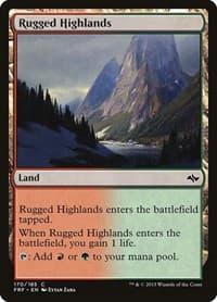Rugged Highlands - Fate Reforged - Magic: The Gathering card