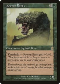 Krosan Beast - Odyssey - Magic: The Gathering card