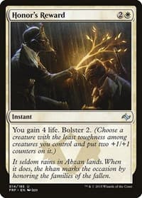 Honor's Reward - Fate Reforged - Magic: The Gathering card