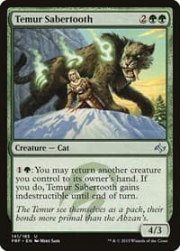 Temur Sabertooth - Fate Reforged - Magic: The Gathering card