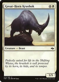 Great-Horn Krushok - Fate Reforged - Magic: The Gathering card