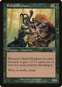 Rabid Elephant - Odyssey - Magic: The Gathering card